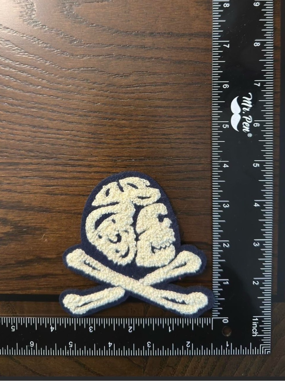 Polo by Ralph Lauren Navy and Cream Skull & Crossbones Patch